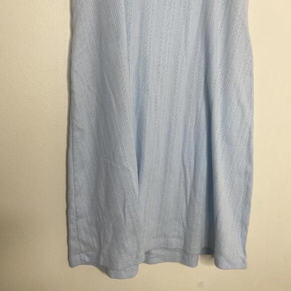 PINK K Kmart Blue Lightweight Knit Mini Pajama Dress Size Medium - Picture 10 of 12